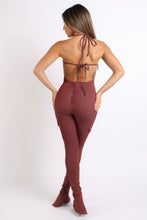 Load image into Gallery viewer, Cargo pocket halter jumpsuit
