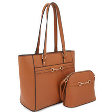 Load image into Gallery viewer, 2in1 Smooth Matching Shoulder Tote Bag With Crossbody Set
