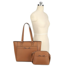 Load image into Gallery viewer, 2in1 Smooth Matching Shoulder Tote Bag With Crossbody Set
