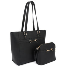 Load image into Gallery viewer, 2in1 Smooth Matching Shoulder Tote Bag With Crossbody Set
