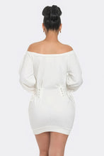 Load image into Gallery viewer, Off Shoulder Mini Dress
