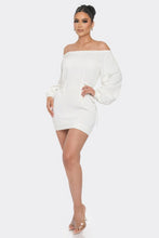 Load image into Gallery viewer, Off Shoulder Mini Dress
