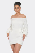 Load image into Gallery viewer, Off Shoulder Mini Dress
