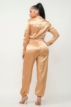 Load image into Gallery viewer, Front Zipper Pockets Top And Pants Jumpsuit
