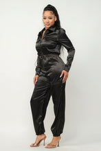 Load image into Gallery viewer, Front Zipper Pockets Top And Pants Jumpsuit
