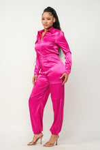 Load image into Gallery viewer, Front Zipper Pockets Top And Pants Jumpsuit
