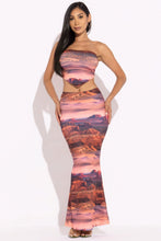 Load image into Gallery viewer, Printed Tube Top And Maxi Skirt
