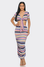 Load image into Gallery viewer, Color Me Mine Beach Sarong Skirt Set
