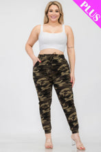 Load image into Gallery viewer, Plus Size French Terry Camo Print Joggers
