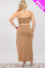 Load image into Gallery viewer, Plus Size Crop Cami &amp; Split Thigh Maxi Skirt Set
