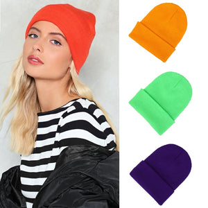 2021 Winter Hats for Women Men New Beanies Knitted Solid Cool Hat Girls Autumn Female Beanie  Warm Bonnet Casual Cap Wholesale